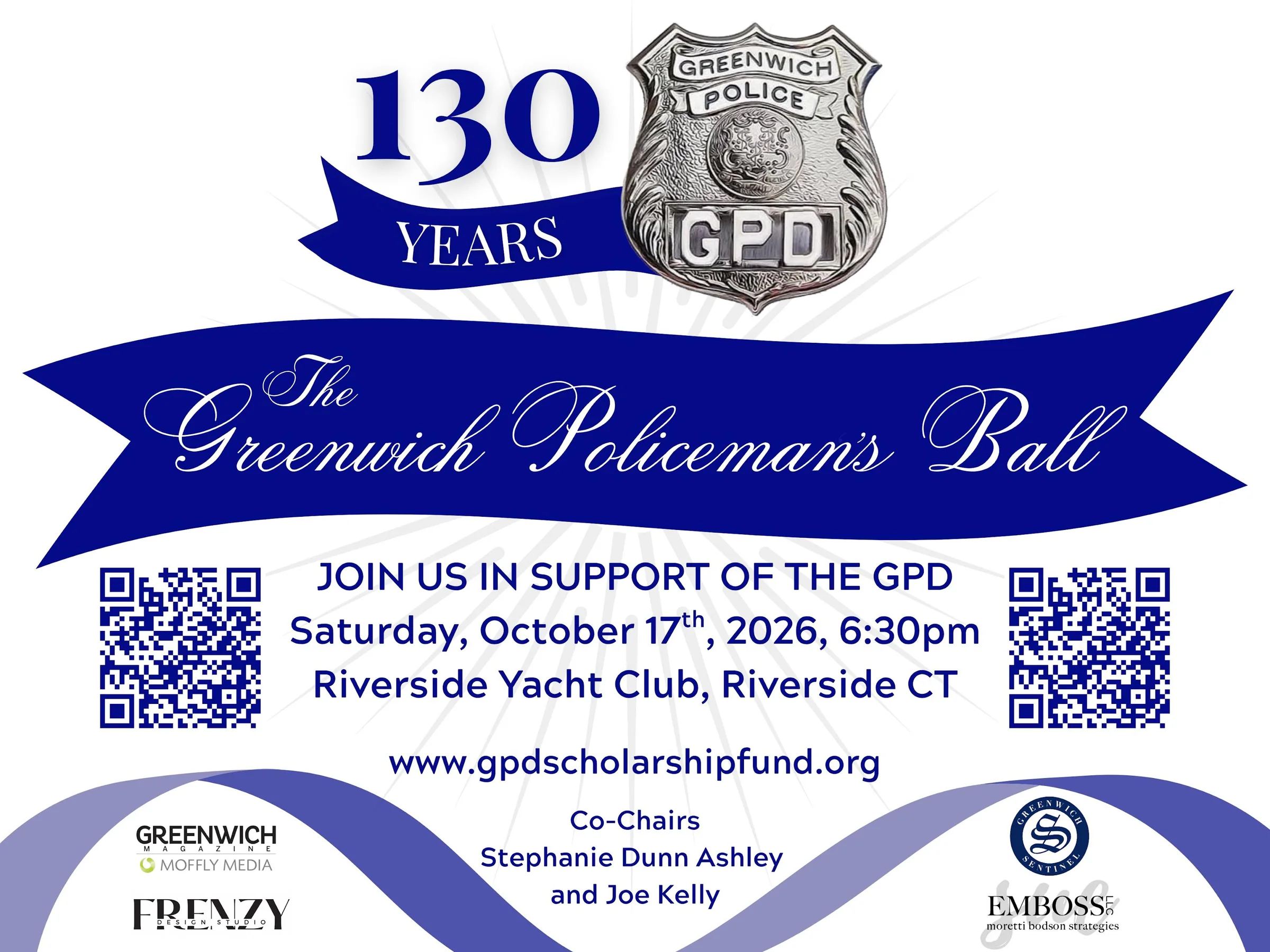 Greenwich Celebrates 130 Years of Its Police Department — With Two Nights to Give Back